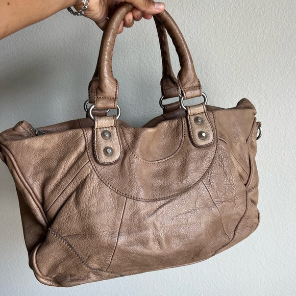 Liebeskind gorgeous quality Soft Taupe Brown Leather Satchel - Picture 4 of 12